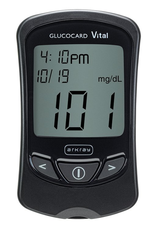 ARKRAY GLUCOCARD VITAL Blood Glucose Black Meter Starter Kit