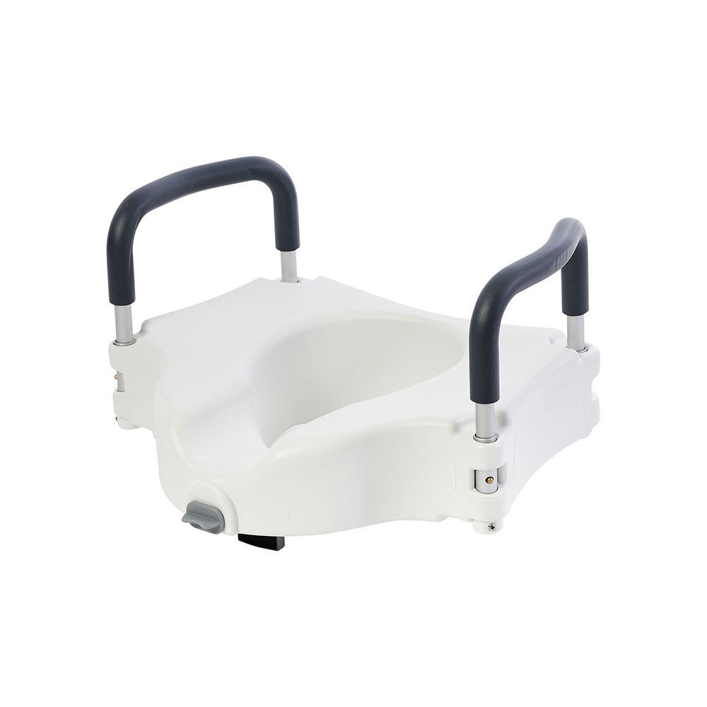 Rhythm Healthcare Locking Raised Toilet Seat with Removable Arms