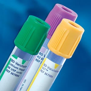 BD 368381 VACUTAINER PLUS TRACE ELEMENT Plastic Tube, Hemogard Closure, 13mm x 100mm, 6.0mL, Royal Blue, Paper Label, K2EDTA 10.8mg, 100/bx