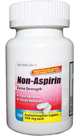 NEW WORLD IMPORTS CAREALL Acetaminophen Caplets, 500mg, 100/btl, 24 btl/cs, Compare to Tylenol Extra Strength