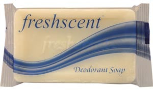 NEW WORLD IMPORTS FRESHSCENTa SOAPS Freshscent Deodorant Soap, #1/2, Individually Wrapped, 100/bx, 10 bx/cs