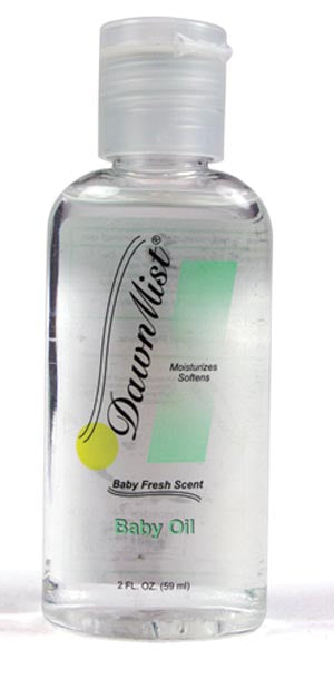 DUKAL DAWNMIST BABY OIL Baby Oil, 4 oz, Dispensing Cap, 96/cs