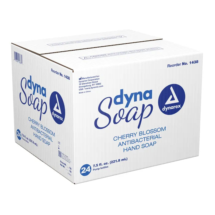 Dynarex DynaSoap Antibacterial Soap - 7.5 Oz, Case/24