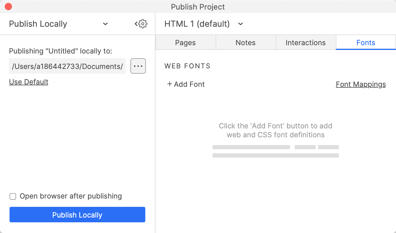 Preview interface