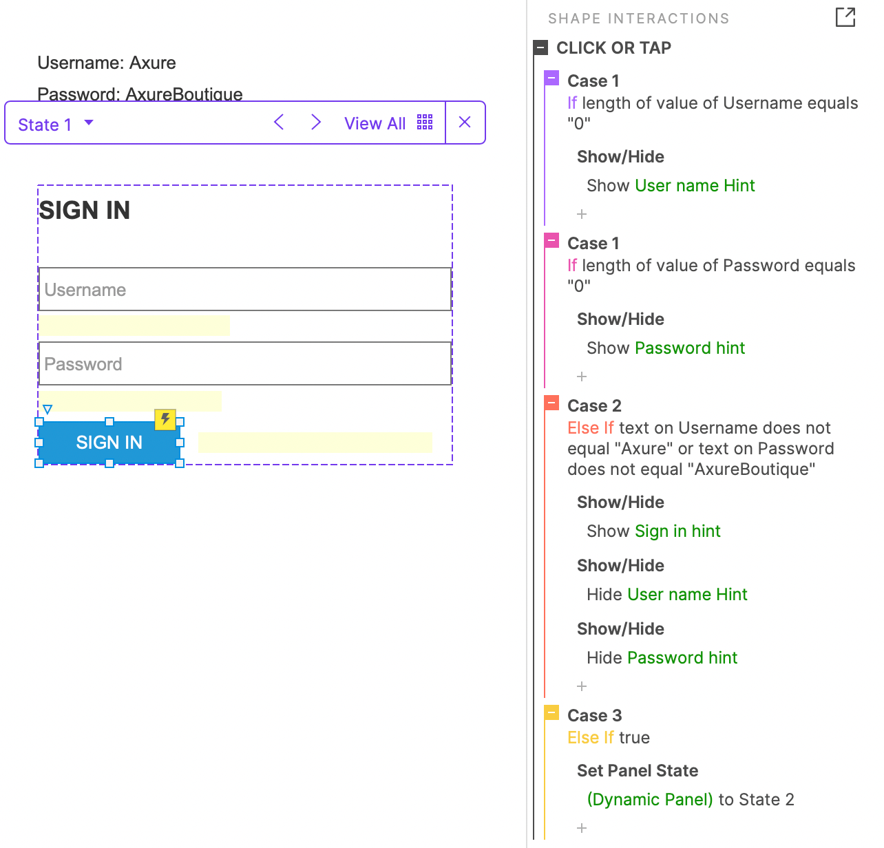 Axure Tutorial: Make Sign In Prototype – AxureBoutique