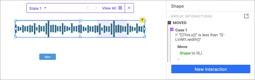 Shape move to original position