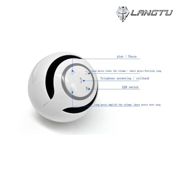 LANGTU Infinity Orb Magnetic Levitating Bluetooth 4.0 LED Wireless Floating Speakers