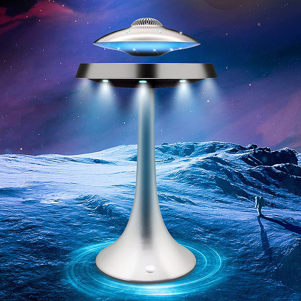 LANGTU UFO, A UFO-Shaped Magnetic Levitating Speaker & Lamp