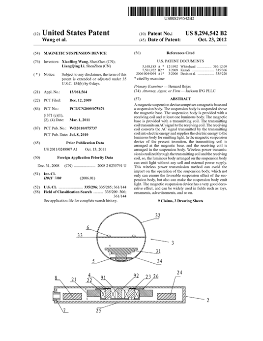 US Patent by HCNT