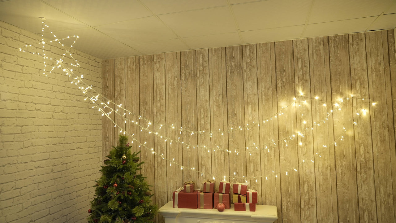 Led shooting shop star christmas lights
