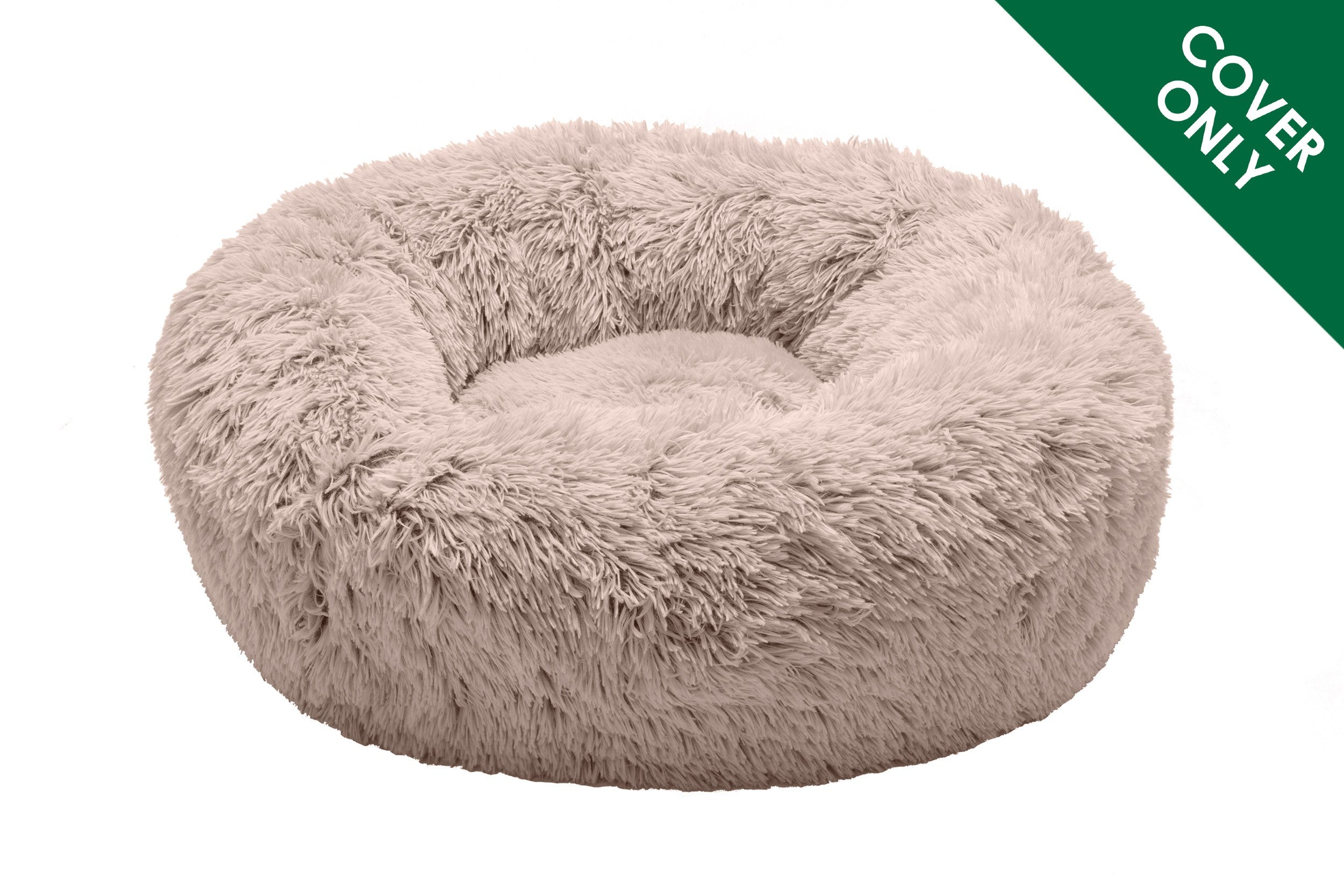 Calming Cuddler Long Fur Donut Dog Bed - Cover