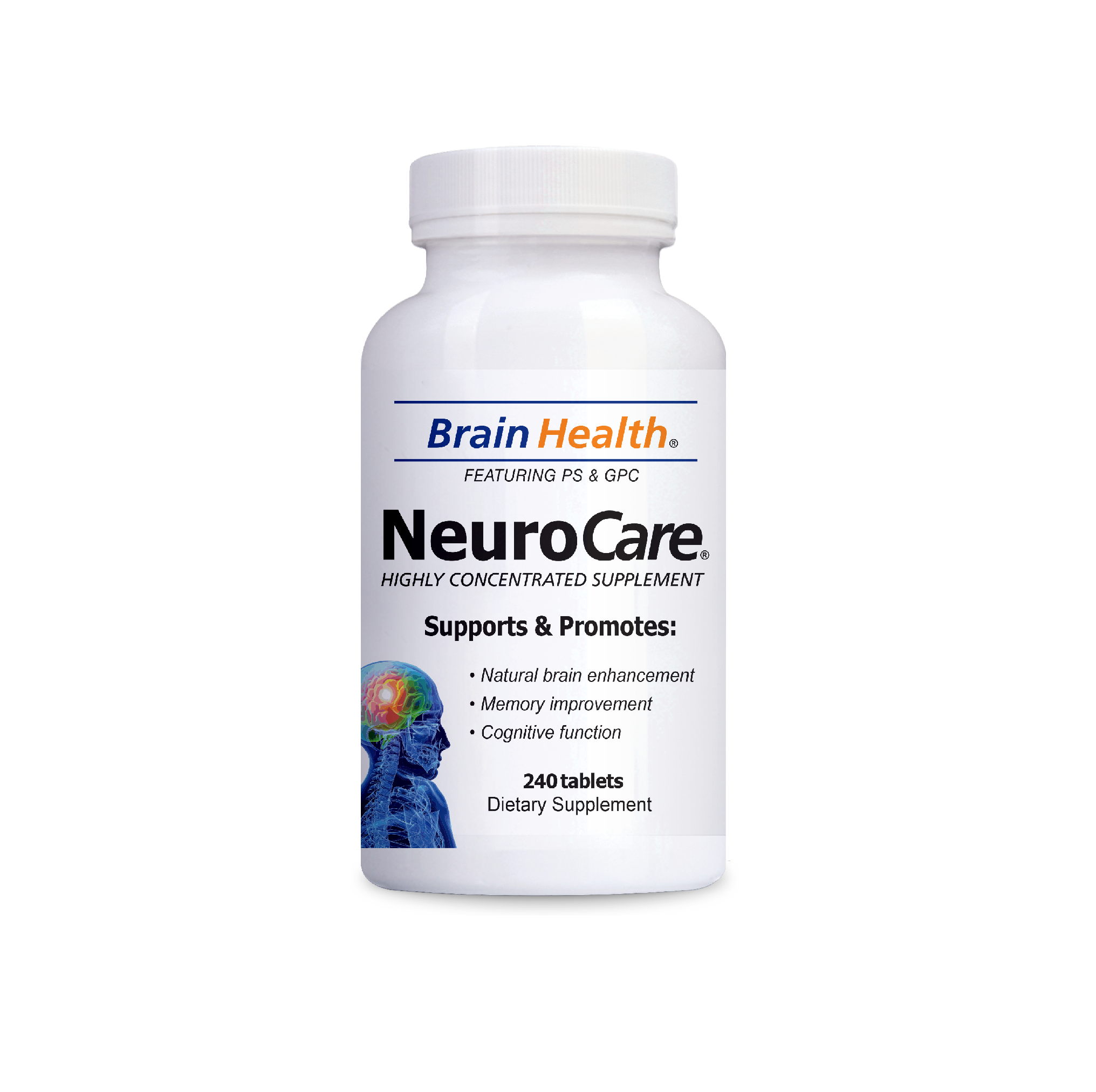 Neuro Care Nootropic Brain Health Supplement - 240 Tablets