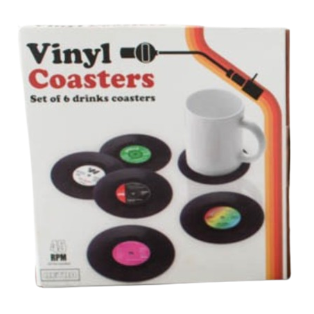 Retro Vinyl Coasters