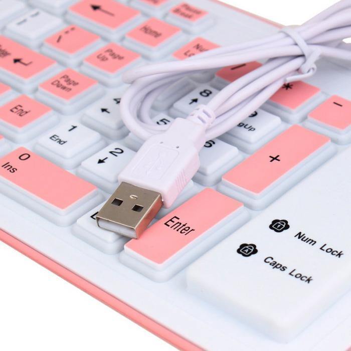 Waterproof Roll Up Wired Keyboard