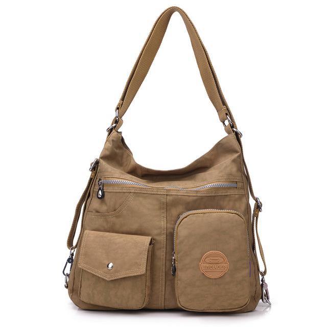 Multi-Pocket Casual Shoulder Bag