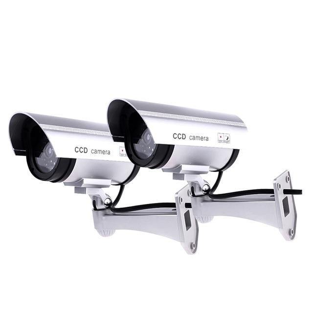 Waterproof Outdoor Dummy CCTV Camera With Led Lights