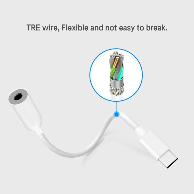 USB Type-C To 3.5 AUX Audio Female Jack Adapter