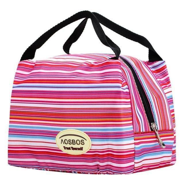 Fashion Canvas Insulated Lunch Bag