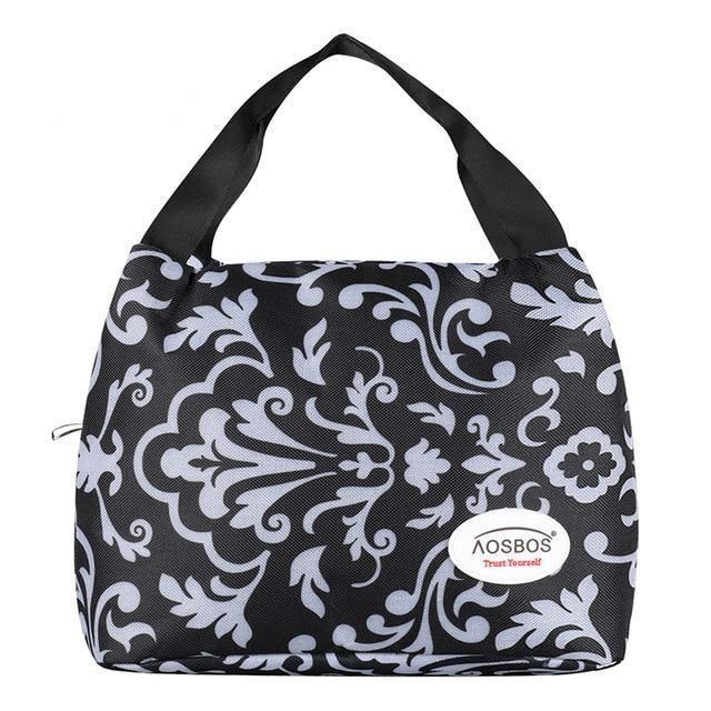 Fashion Canvas Insulated Lunch Bag