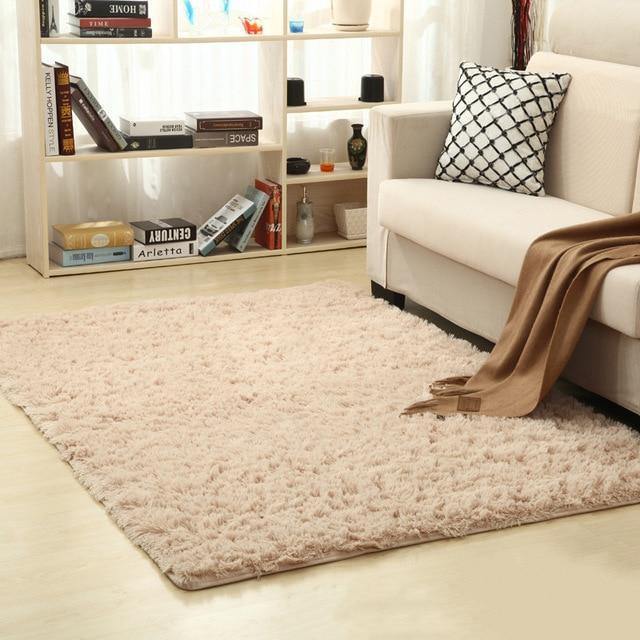 Silk Hair Plush Non-Slip Rug