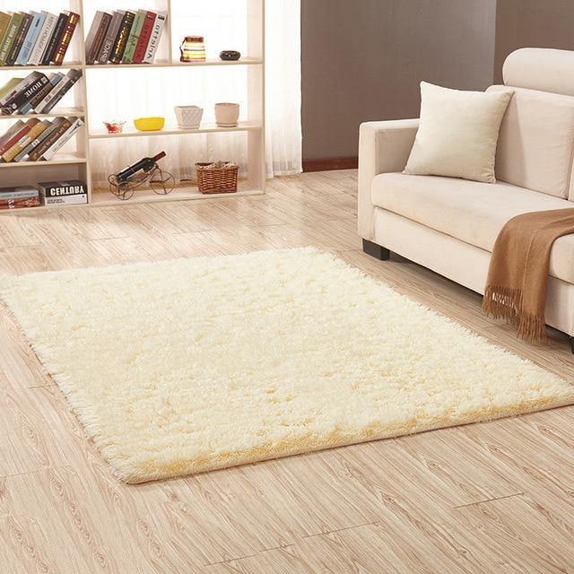 Silk Hair Plush Non-Slip Rug