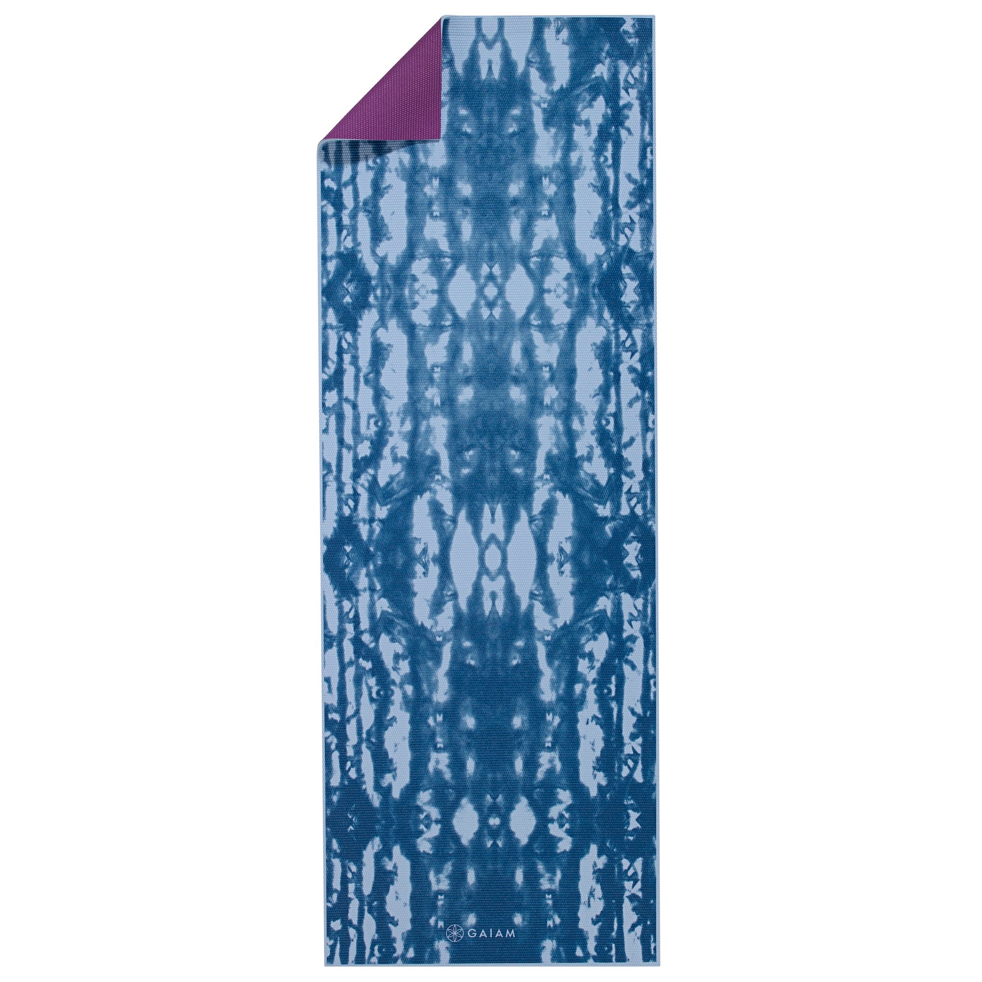 Premium Reversible Purple Lotus Yoga Mat (6mm)