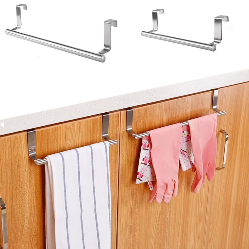 Kitchen and Bath Cabinet Towel Hanging Holder