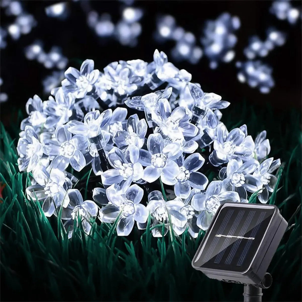 1PC LED Fairy Flower Light Solar String