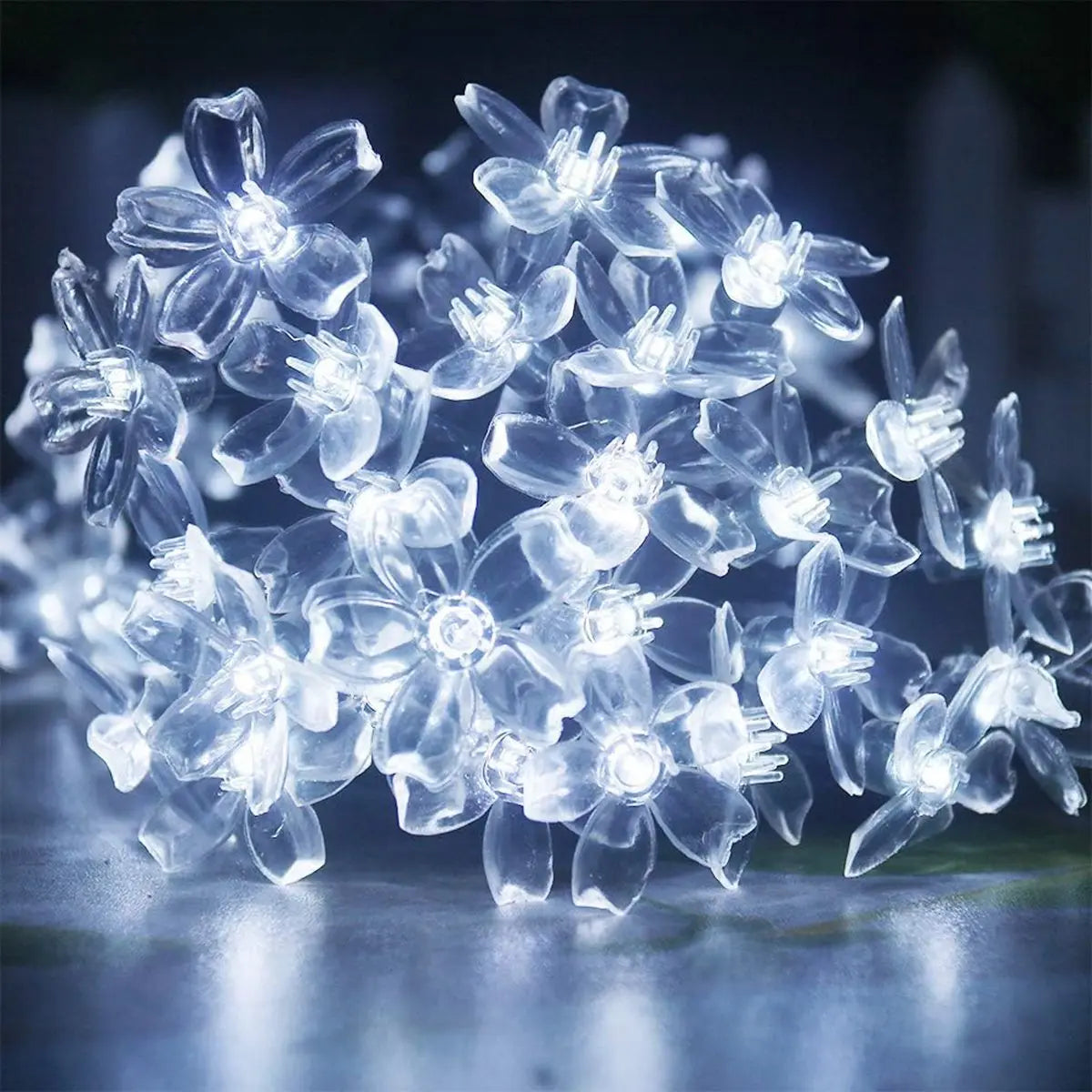 1PC LED Fairy Flower Light Solar String