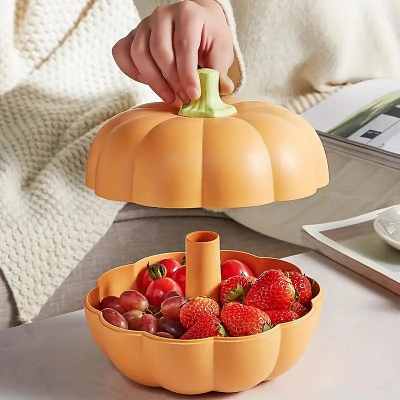 2-Tier Pumpkin Snack Server