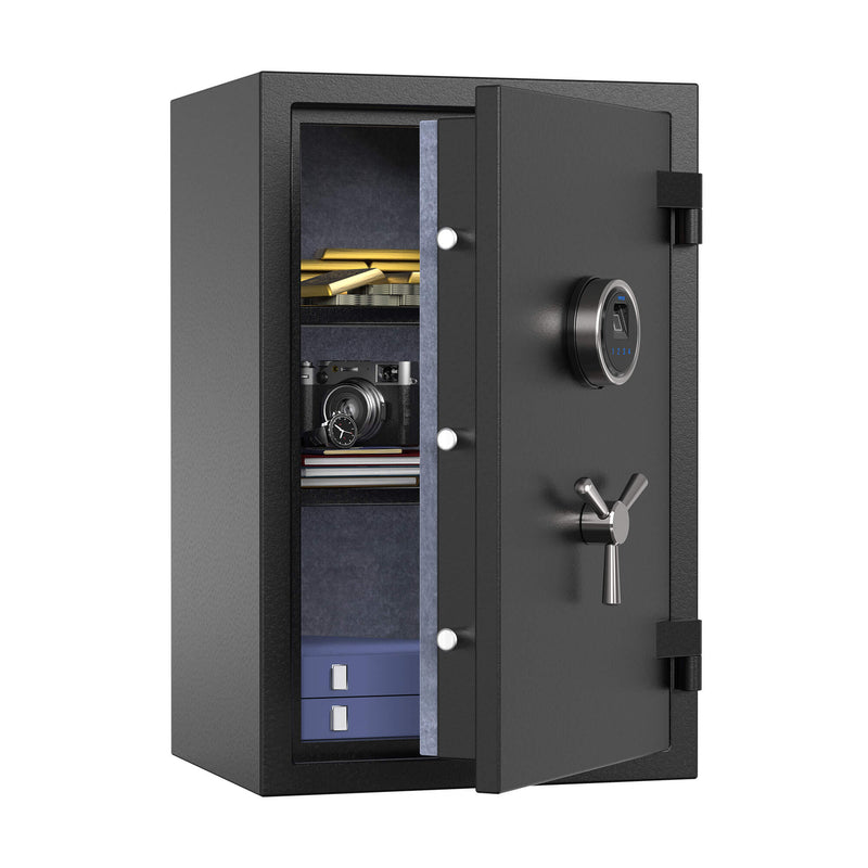 Large Fireproof Safe with Fingerprint Sensor, Biometric Home Safe, 2.12 Cubic Feet, RPNB RPFS66