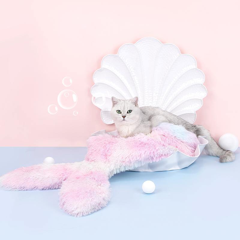 Mermaid Tail Soft Cat Bed