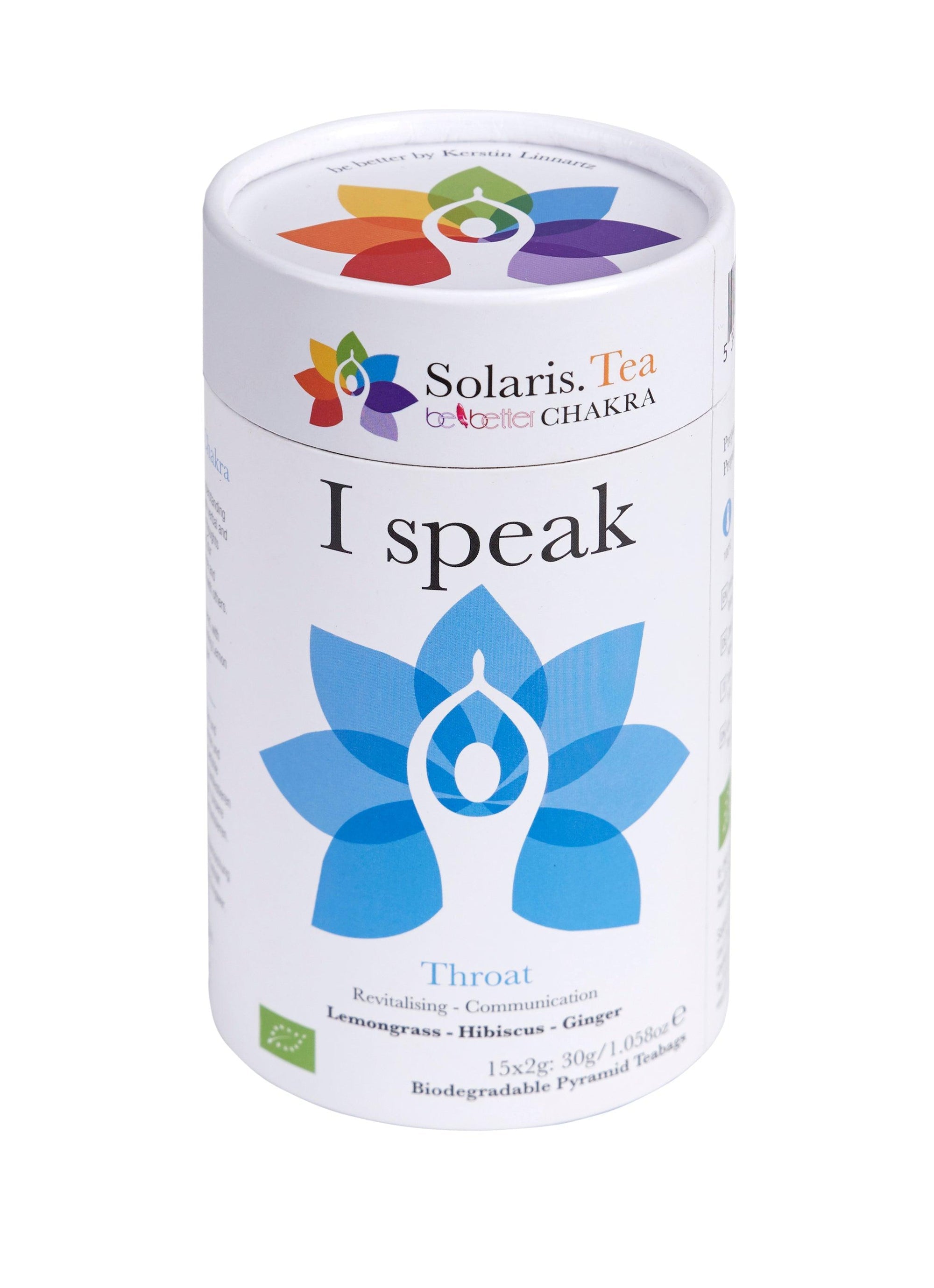 I Speak - Throat Chakra Organic Pyramid Teabags