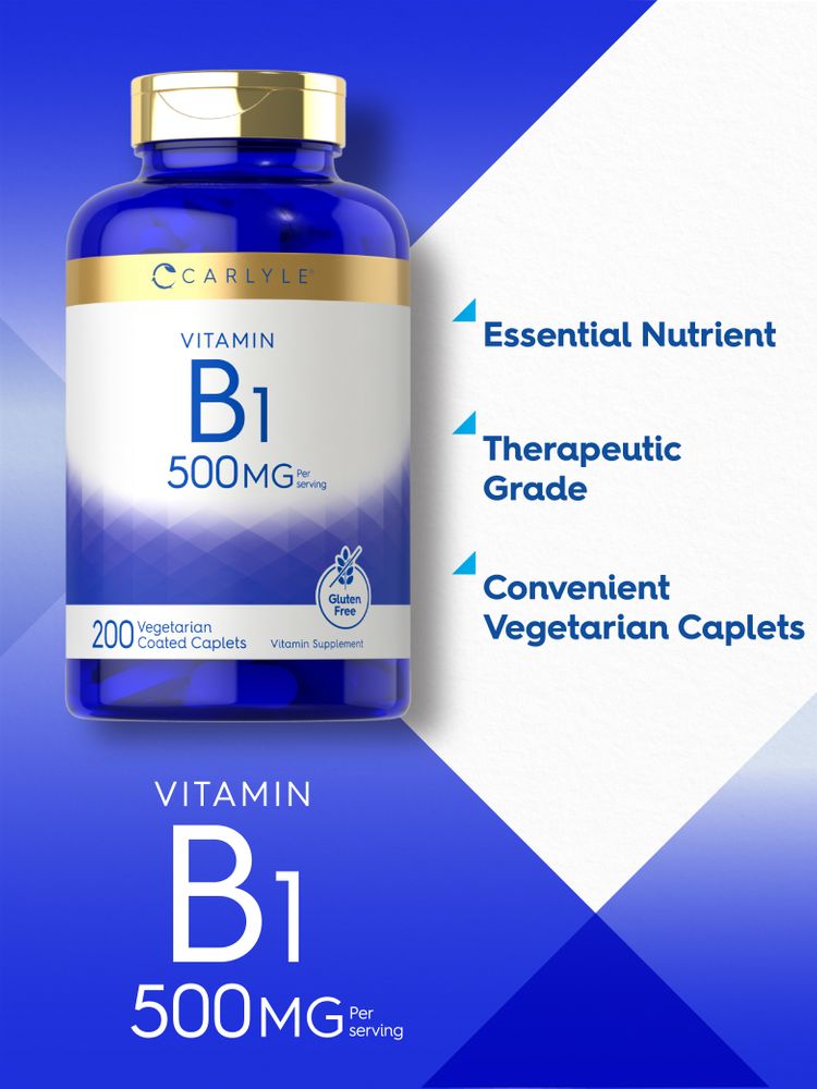 Vitamin B-1 500mg | 200 Caplets