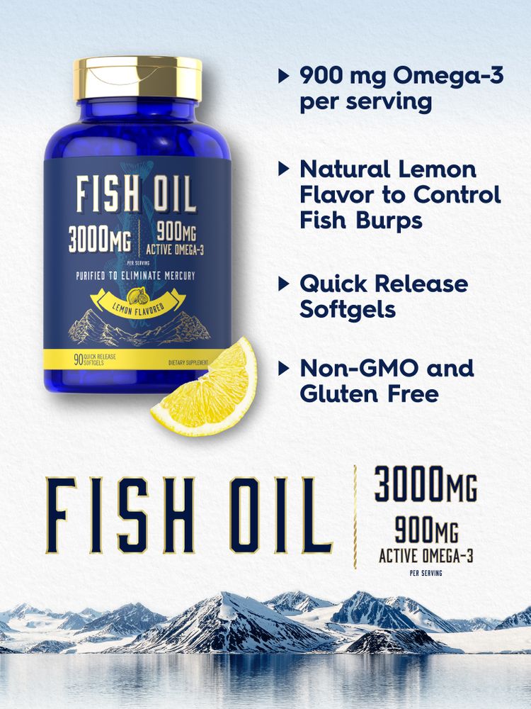 Fish Oil 3000mg | 90 Softgels