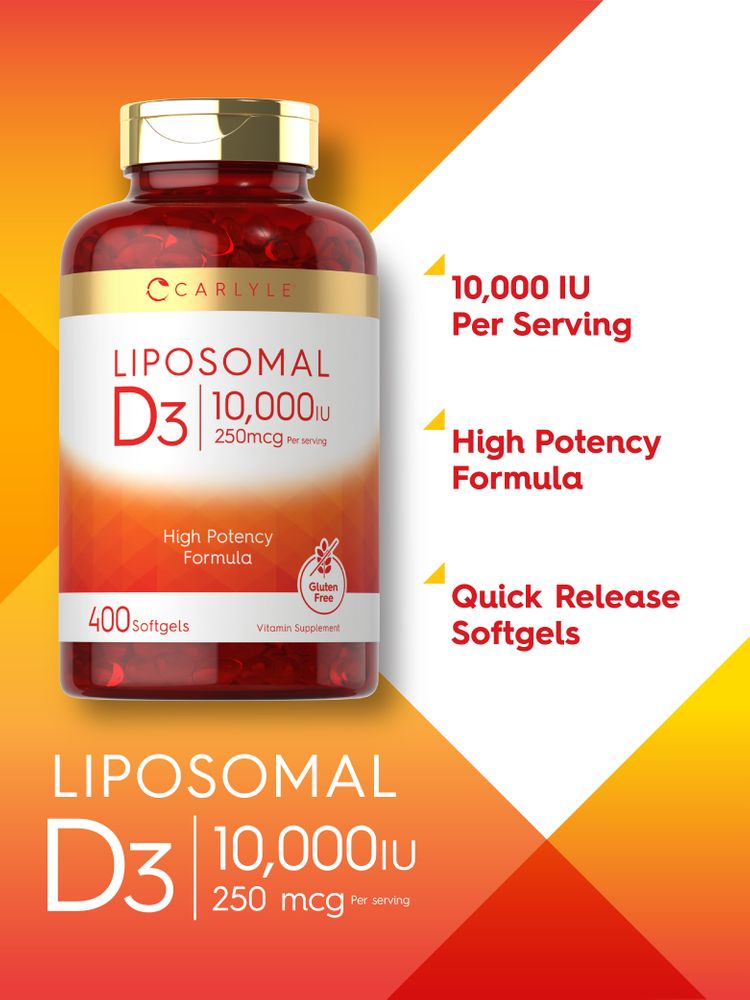 Vitamin D-3 10,000IU | 400 Liposomal Softgels