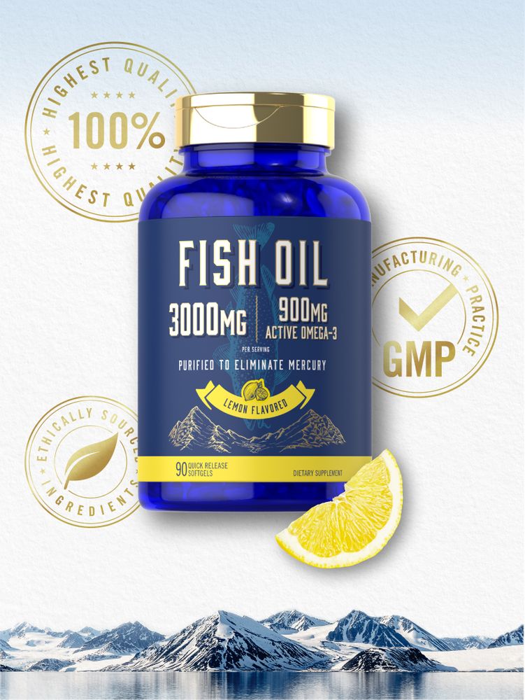 Fish Oil 3000mg | 90 Softgels