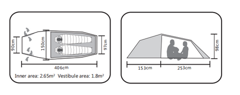 Kailasgear.com Pterosauria 2P Camping Tent Tents 4 Kailasgear.com Pterosauria 2P Camping Tent Tents -Kailasgear Store