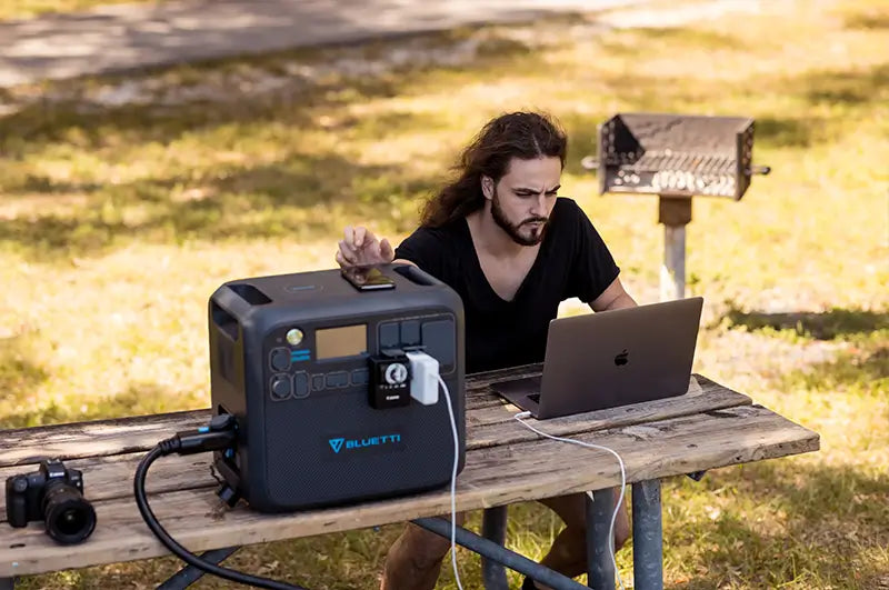 bluetti portable power station outdoor