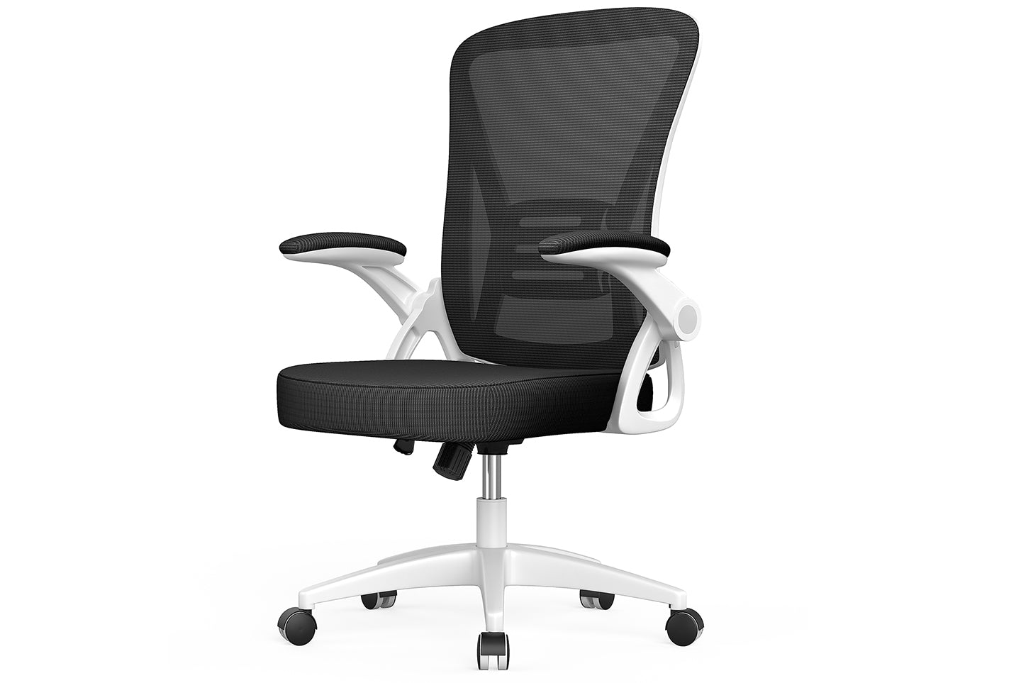 Product photograph of Office Chair Ergonomic Desk Chair With 90 Flip-up Armrest Height Adjustable For Home Office Black White from RattanTree