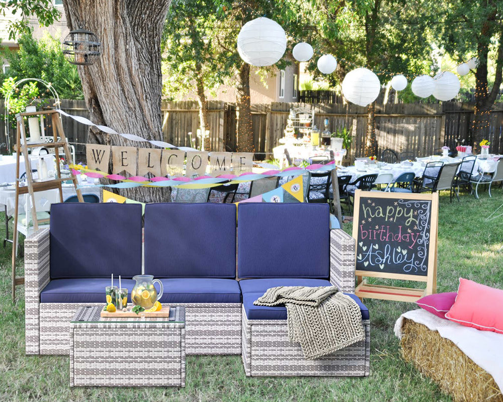 Create a Backyard Birthday Party with Rattan Garden Furniture
