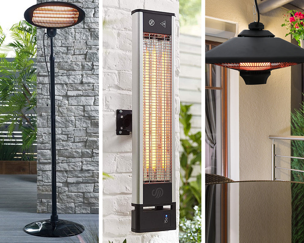 Freestanding and Wall-mounted or Ceiling-mounted Electric Patio Heaters 