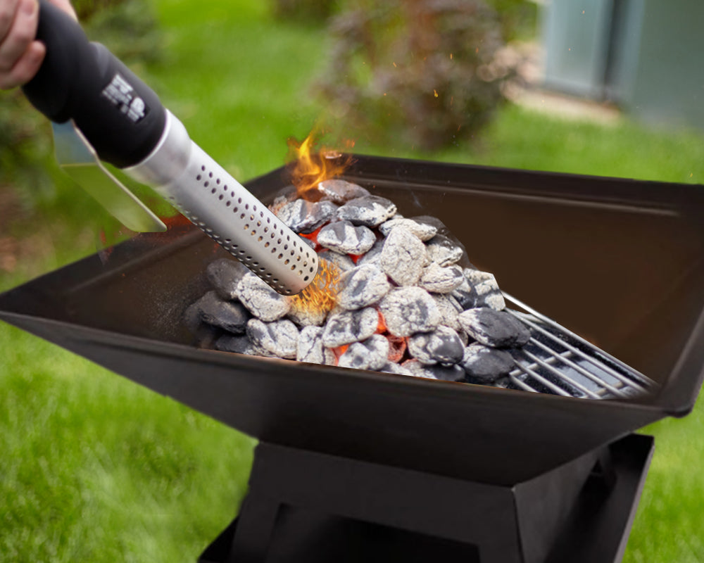 Light the Charcoal Fire Pit with Electric Charcoal Starter