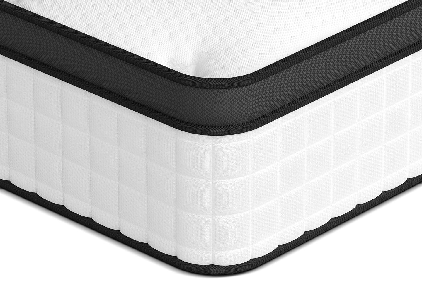 Product photograph of 25cm Pocket Sprung Mattress With Memory Foam Anti-mite Fabric Medium Firm Hybrid Mattress 4ft6 Double 135x190x25cm from RattanTree