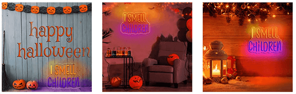 I Smell Children Halloween Decor Neon Signs 1