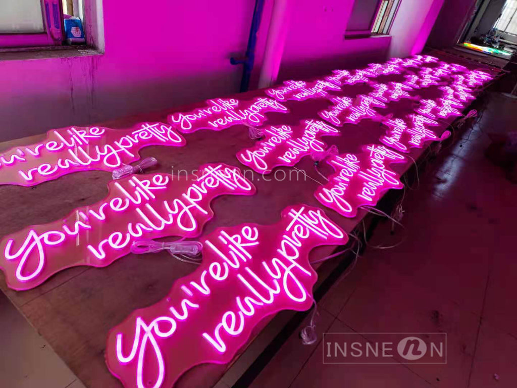 You are really pretty from InsNeon LED custom neon signs factory