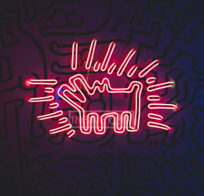Custom Keith Haring neon signs near your side