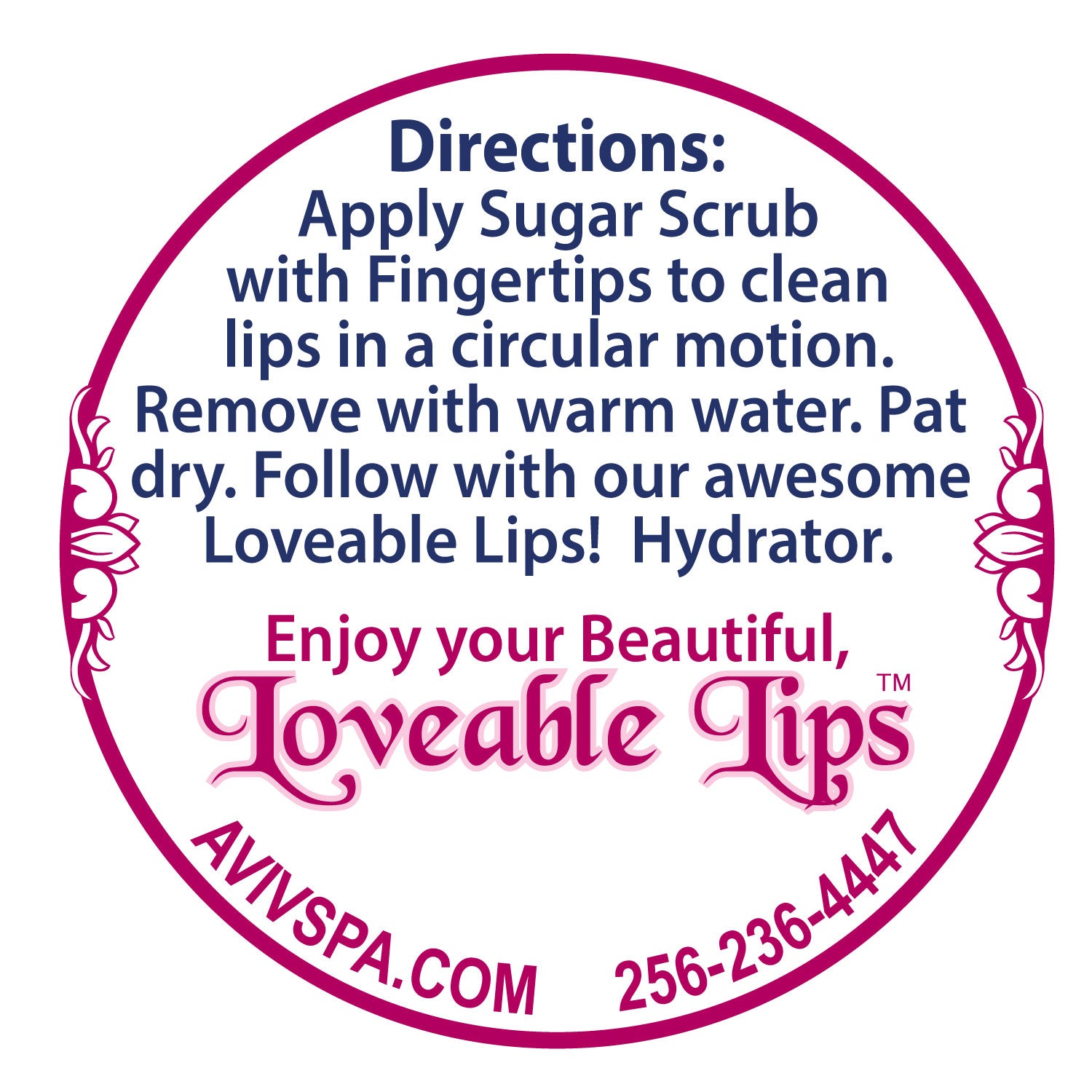 Loveable Lips Delectable Sugar Scrub ORGANIC PEPPERMINT PATTY