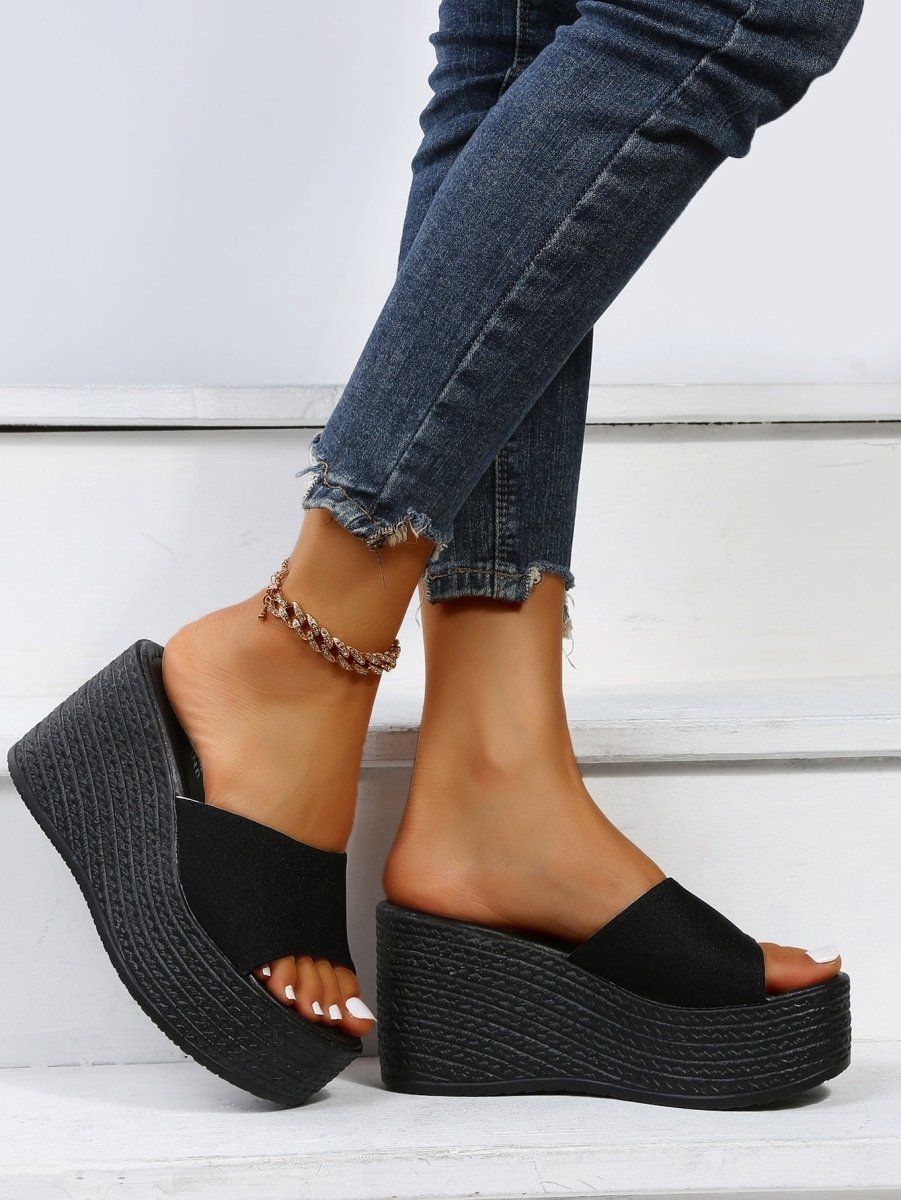 Minimalist Wedge Slide Sandals: Effortlessly Chic and Comfortable