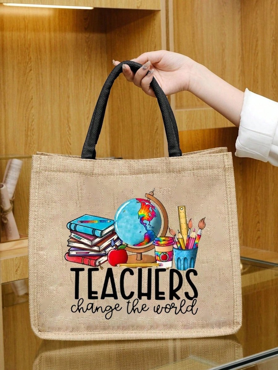 Versatile Linen Tote Bag: The Perfect Teacher Appreciation Gift for Every Occasion